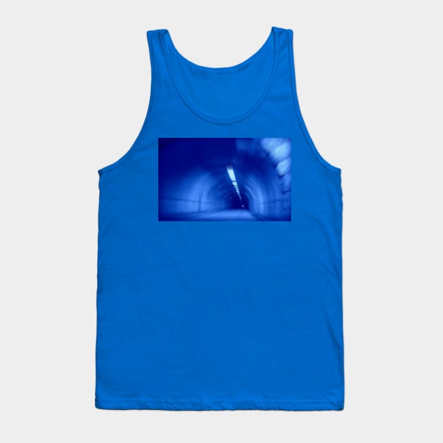 Blue Wormhole in Space - watch out for the TARDIS! Tank Top by Christine aka stine1